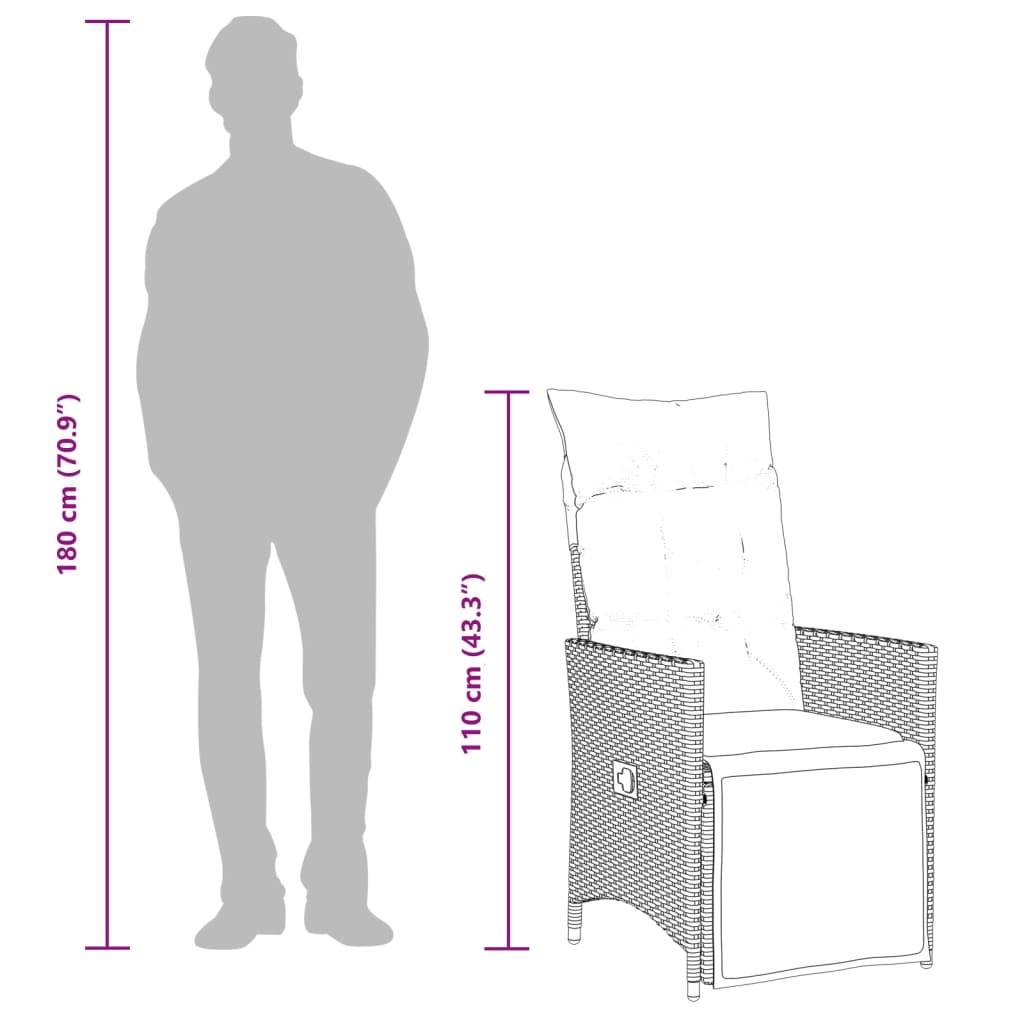 Chaise bois composite 2 places tissu gris  56 x 59 x 92 cm  - Prolenta premium  p3139.7 - Image 10