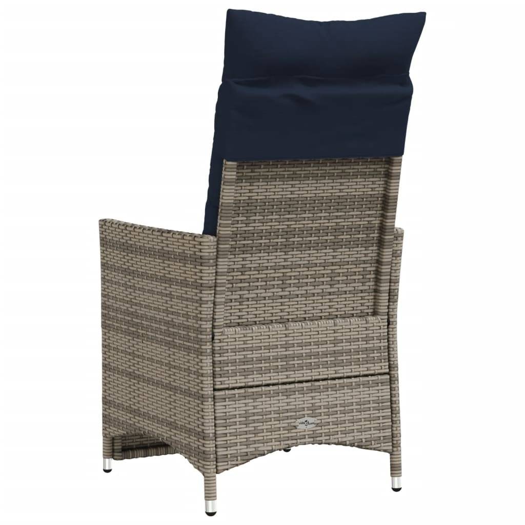 Chaise bois composite 2 places tissu gris  56 x 59 x 92 cm  - Prolenta premium  p3139.7 - Image 6