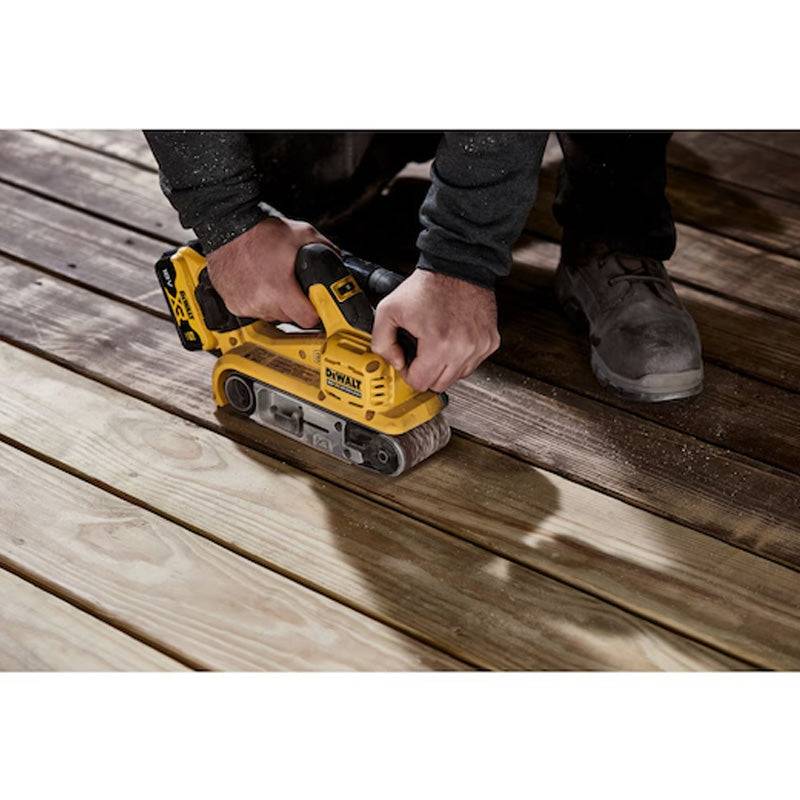Ponceuse à bande XR 18V bruhless - DEWALT - avec 2 batteries 18V 5.0Ah - chargeur - DCW220P2-QW - Image 6