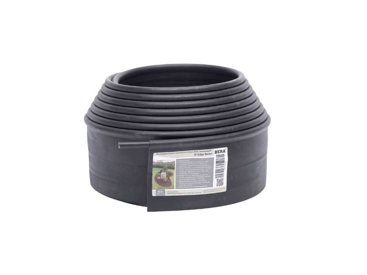 Bera - Bordure de jardin noir en polyéthylène Smart - H.10 cm x L.6 m - Bera