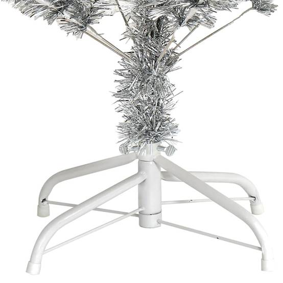 Vidaxl - Sapin de Noël artificiel avec support argenté 120 cm PET vidaXL 329187 - Image 6