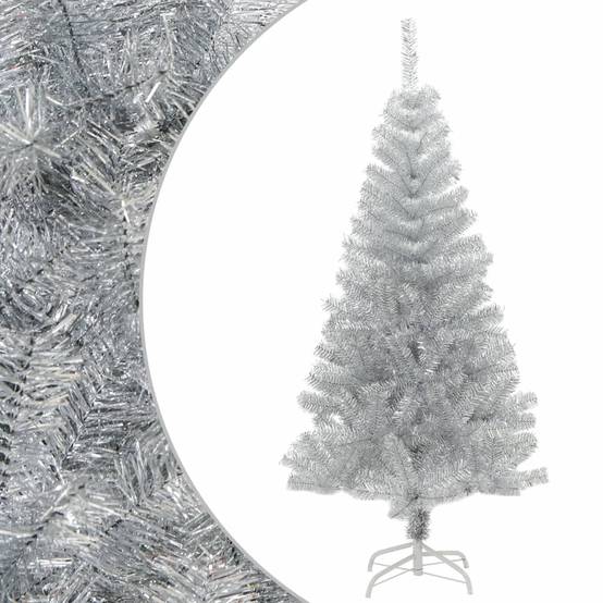 Vidaxl - Sapin de Noël artificiel avec support argenté 120 cm PET vidaXL 329187 - Image 1