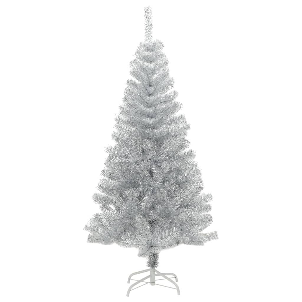 Vidaxl - Sapin de Noël artificiel avec support argenté 120 cm PET vidaXL 329187 - Image 2