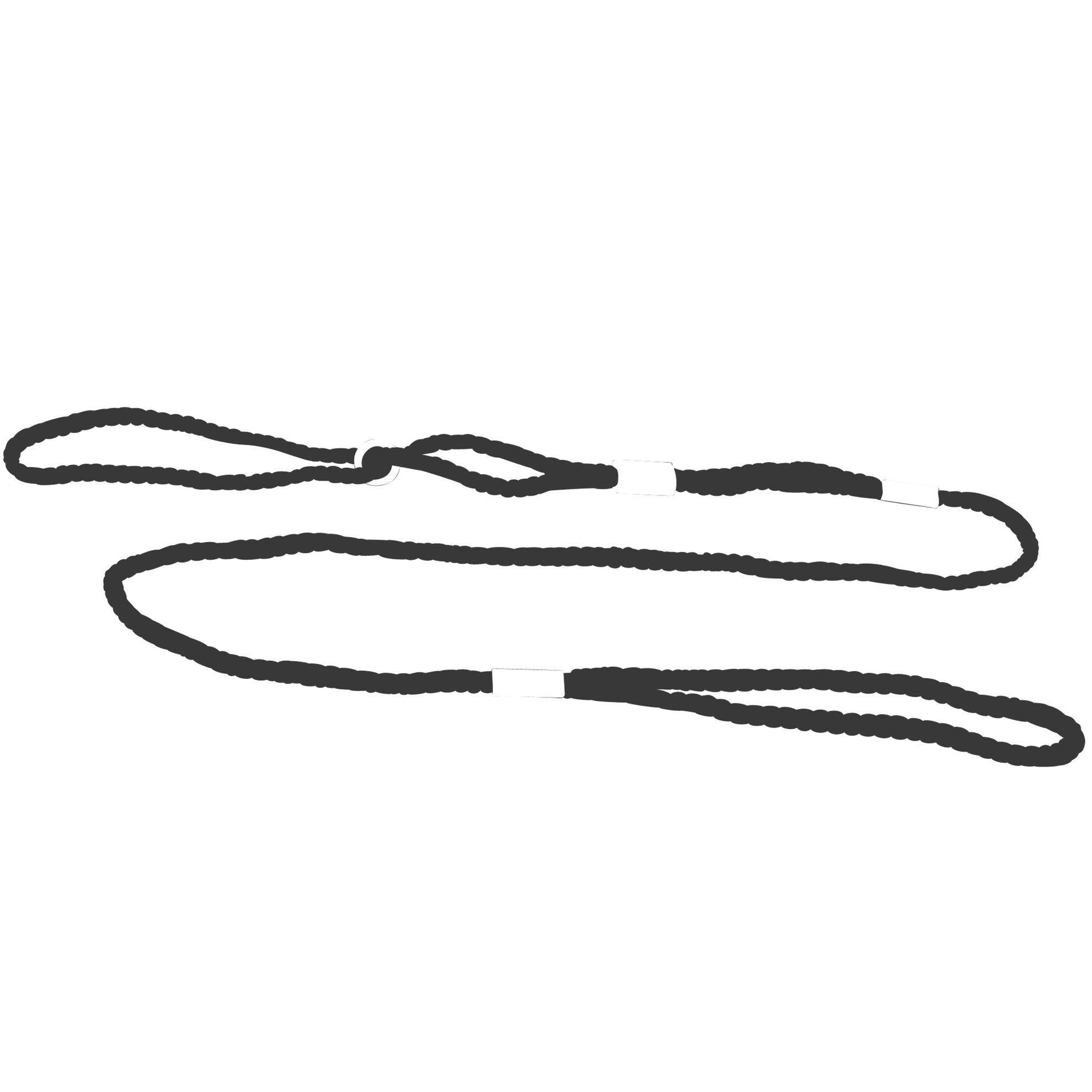Laisse de présentation nylon ronde noire Taille : T2 DOOGY CLASSIC