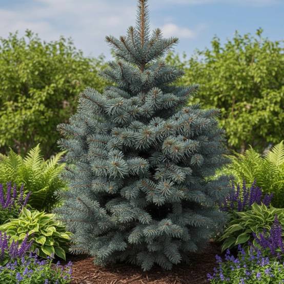 Épicéa bleu Glauca Globosa, Picea pungens - Pot de 5L - 40/60 cm - Image 3