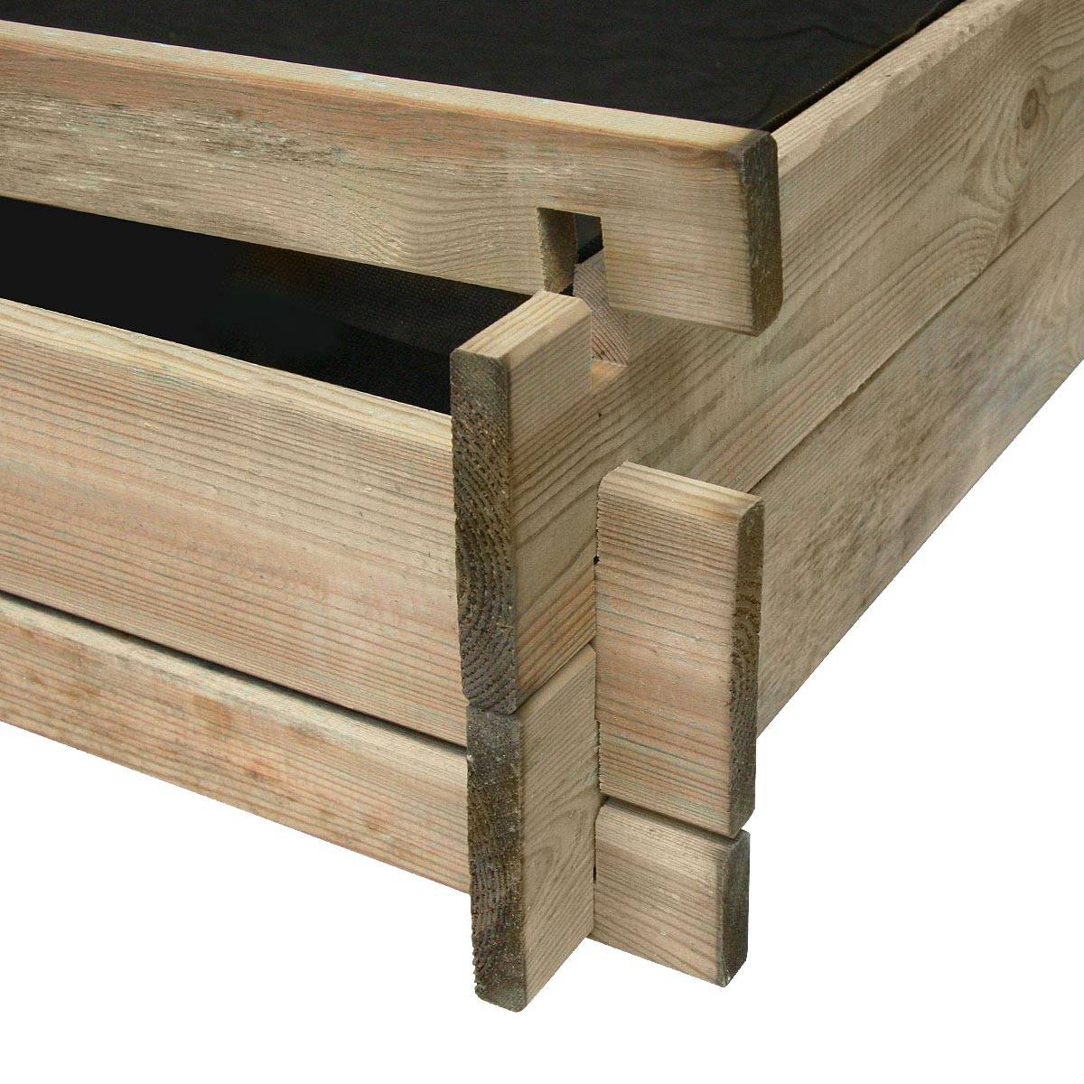 Carré potager divisé en bois grand modèle - Cémonjardin - Imagen 4