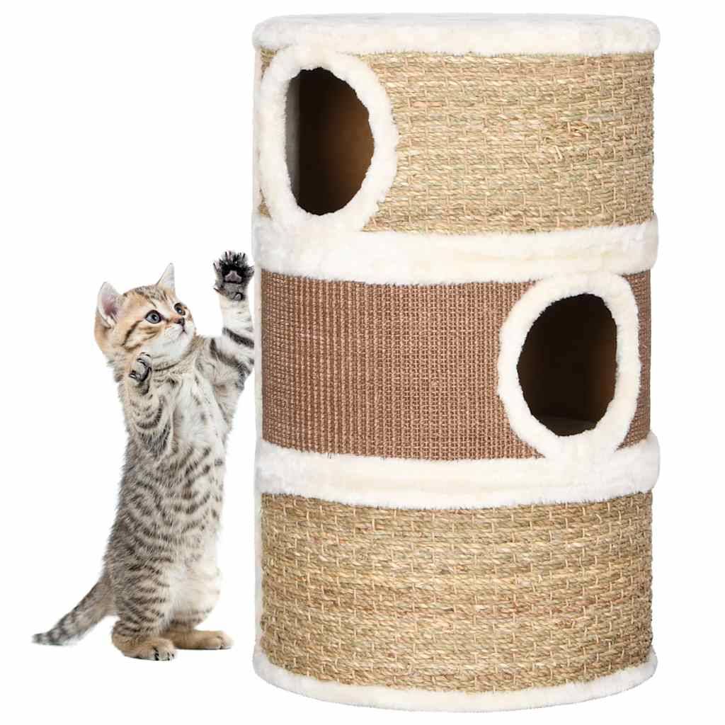 Vidaxl - Tonneau à gratter pour chats 60 cm Herbiers marins vidaXL 170976 - Imagen 1