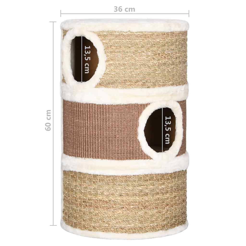 Vidaxl - Tonneau à gratter pour chats 60 cm Herbiers marins vidaXL 170976 - Imagen 3