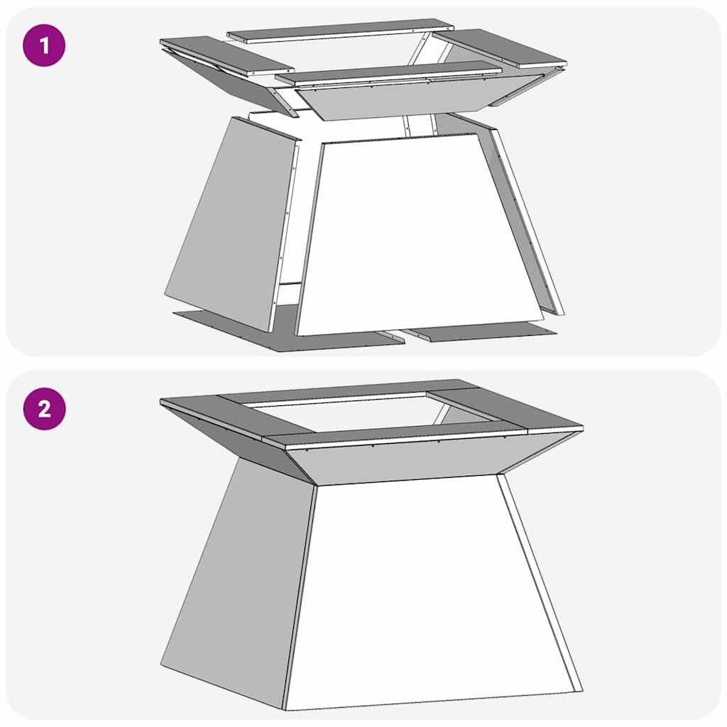 ComfortXL - Brasero de jardin carré 60cm en acier pour terrasse Noir – ComfortXL Outdoor Living - Image 8