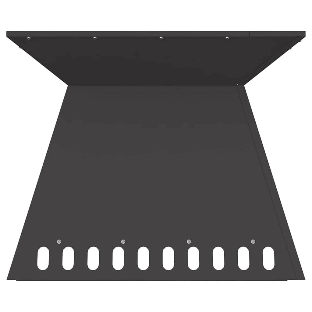 ComfortXL - Brasero de jardin carré 60cm en acier pour terrasse Noir – ComfortXL Outdoor Living - Image 9