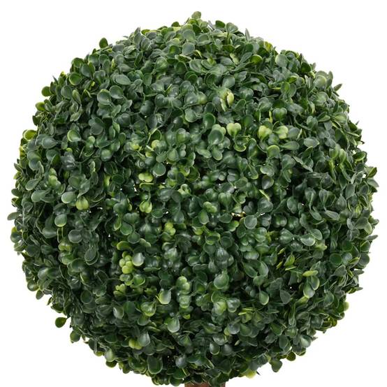 Buis Artificiel Triple Boule Topiaire Pot Inclus Intérieur Extérieur 119cm - ComfortXL Outdoor Living - Image 3