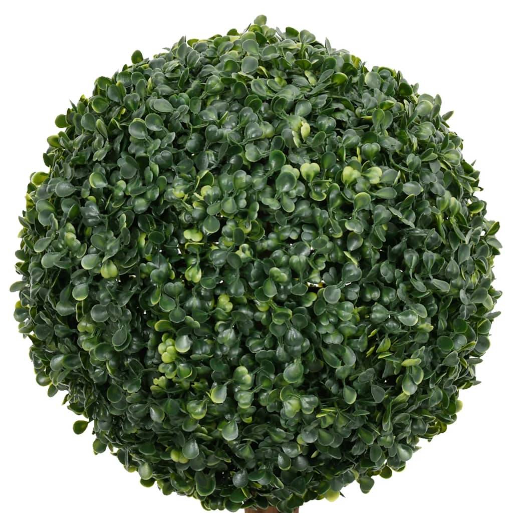 Buis Artificiel Triple Boule Topiaire Pot Inclus Intérieur Extérieur 119cm - ComfortXL Outdoor Living - Image 3