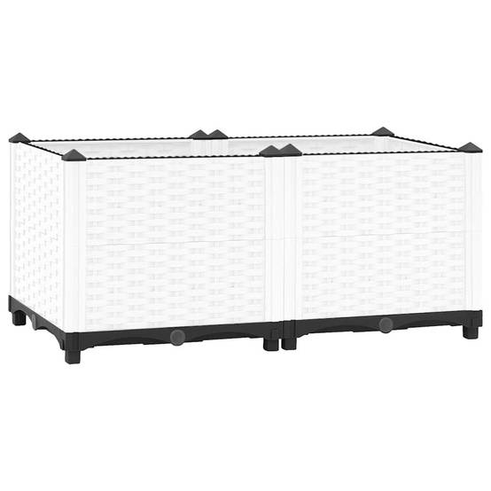 Prolenta Premium - Jardinière polypropylène blanc 80 x 40 x 38 cm - Prolenta premium p332.5 - Image 2