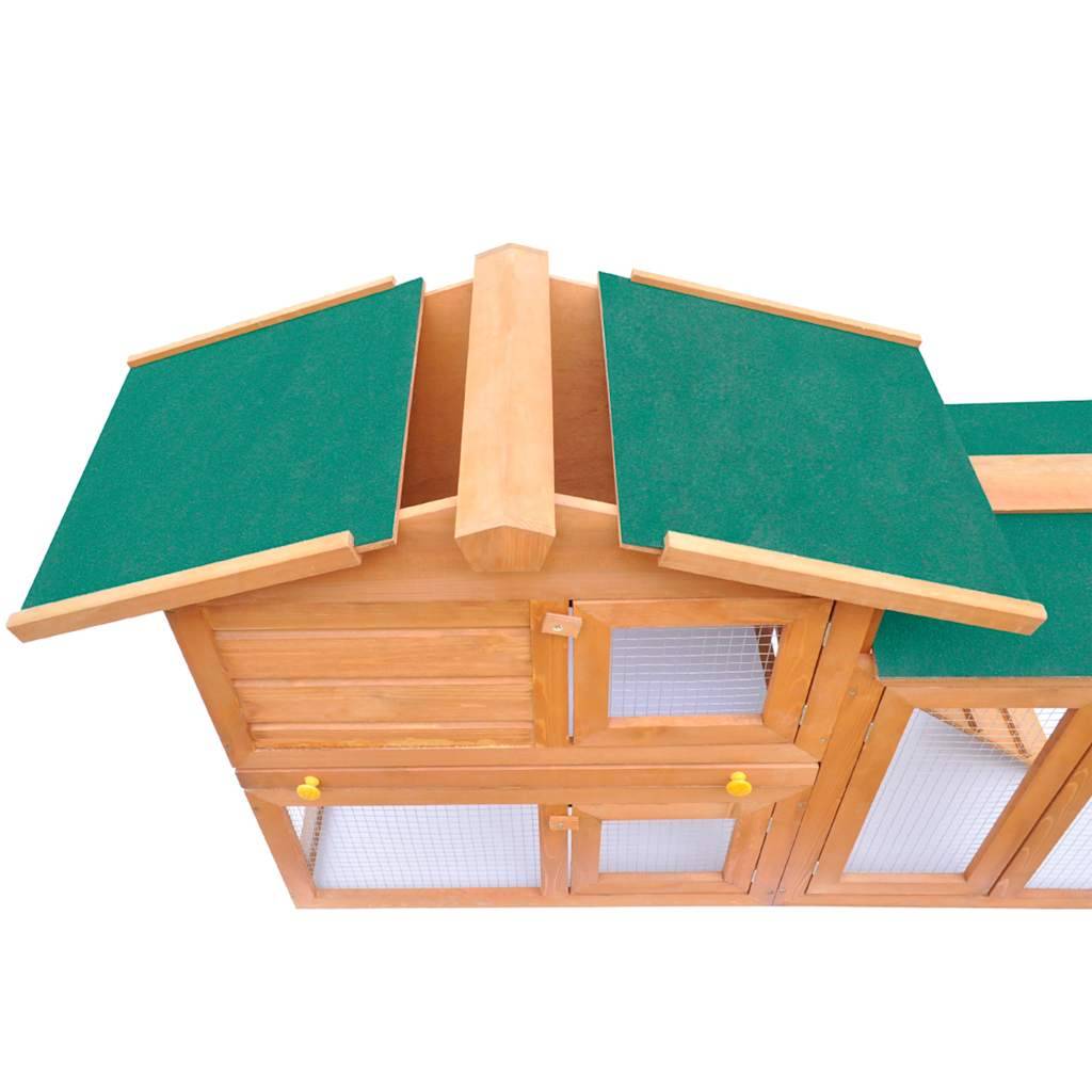 Grand clapier en bois XXL 145cm avec enclos pour lapins et rongeurs – ComfortXL Outdoor Living - Image 5
