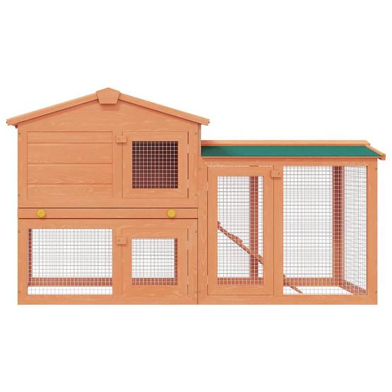 Grand clapier en bois XXL 145cm avec enclos pour lapins et rongeurs – ComfortXL Outdoor Living - Image 3