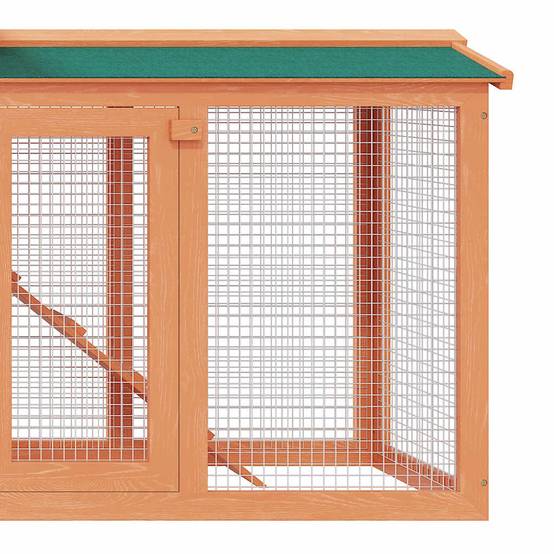 Grand clapier en bois XXL 145cm avec enclos pour lapins et rongeurs – ComfortXL Outdoor Living - Image 6