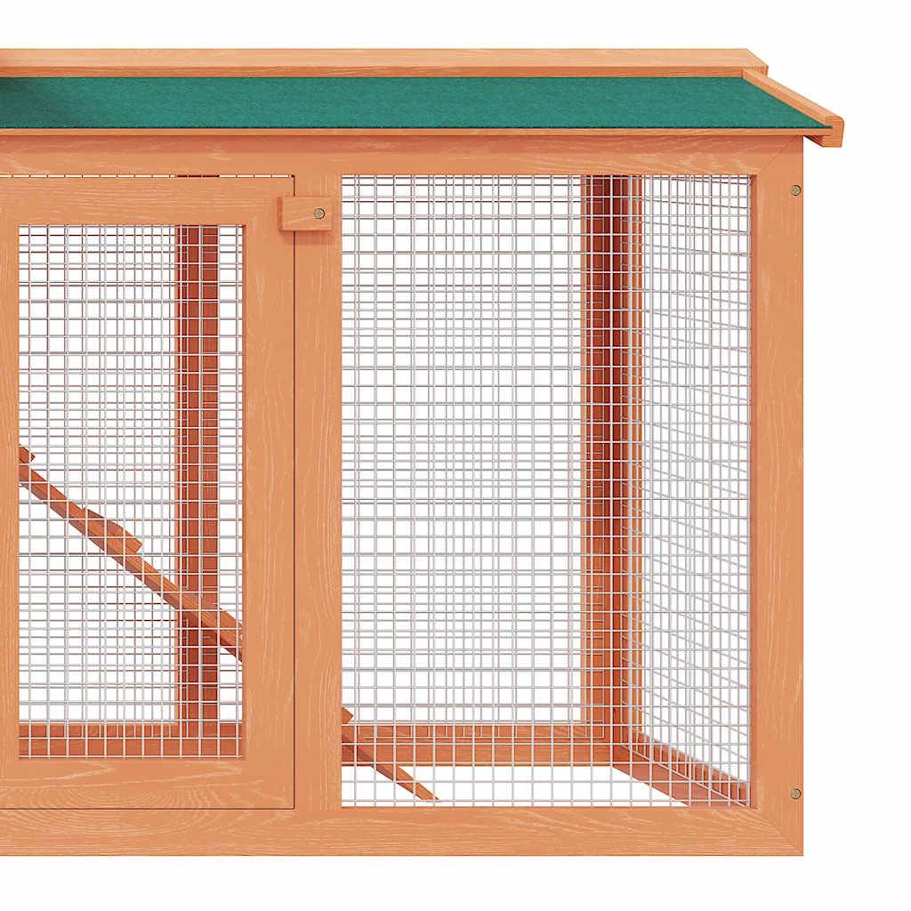 Grand clapier en bois XXL 145cm avec enclos pour lapins et rongeurs – ComfortXL Outdoor Living - Image 6