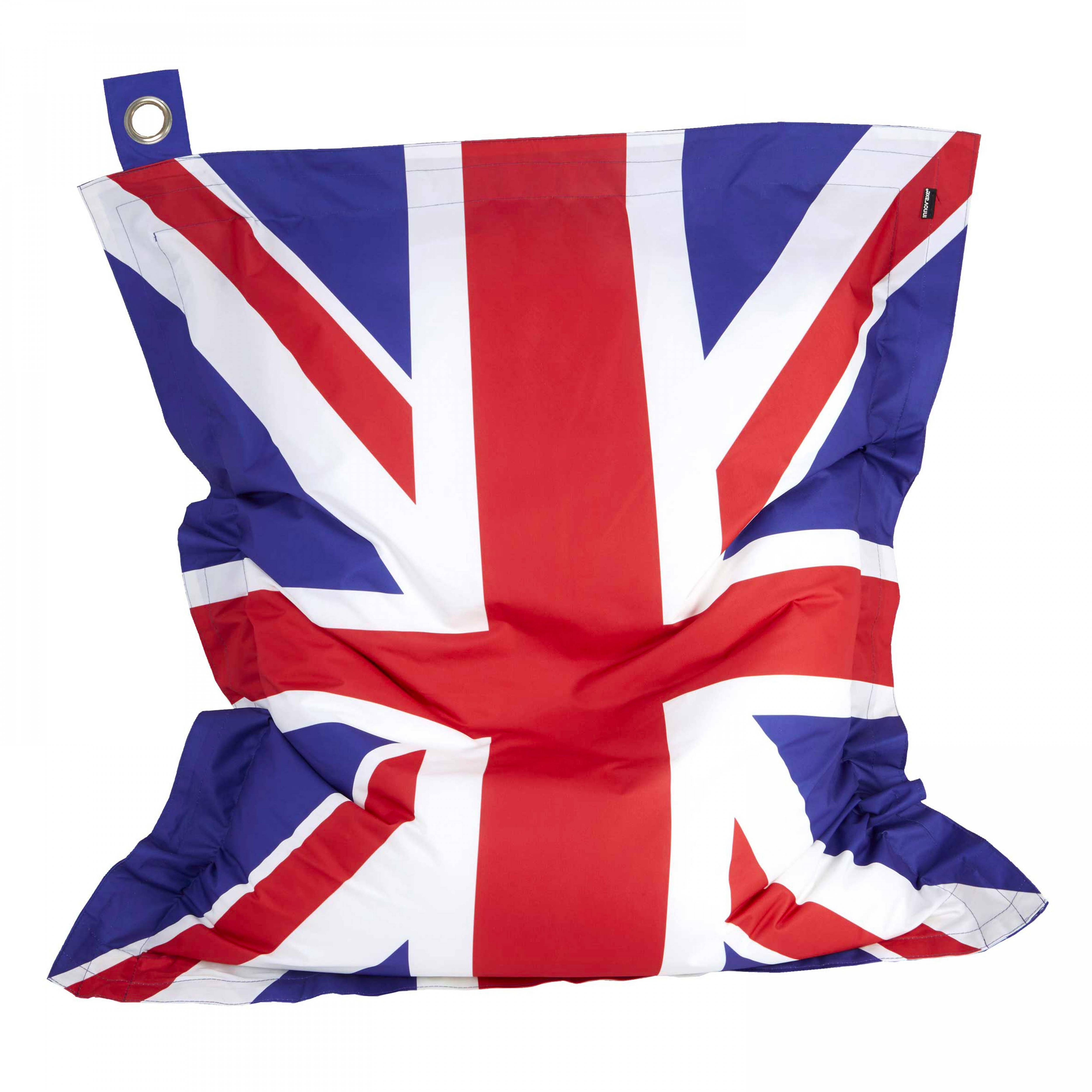 Oviala - Housse vide de pouf de jardin en polyester drapeau uk 180 x 145 cm Solys - Oviala - Imagen 1