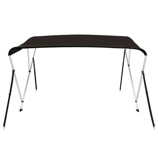 Store banne | Auvent bimini à 3 arceaux noir 183x140x137 cm Maison Chic - Image 3