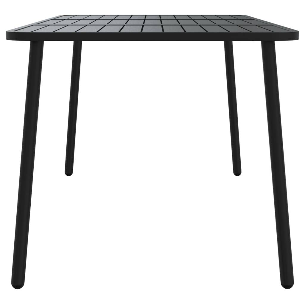 PANGIVO - Table de Jardin Anthracite 165 x 80 x 71 cm Acier - PANGIVO - Image 4