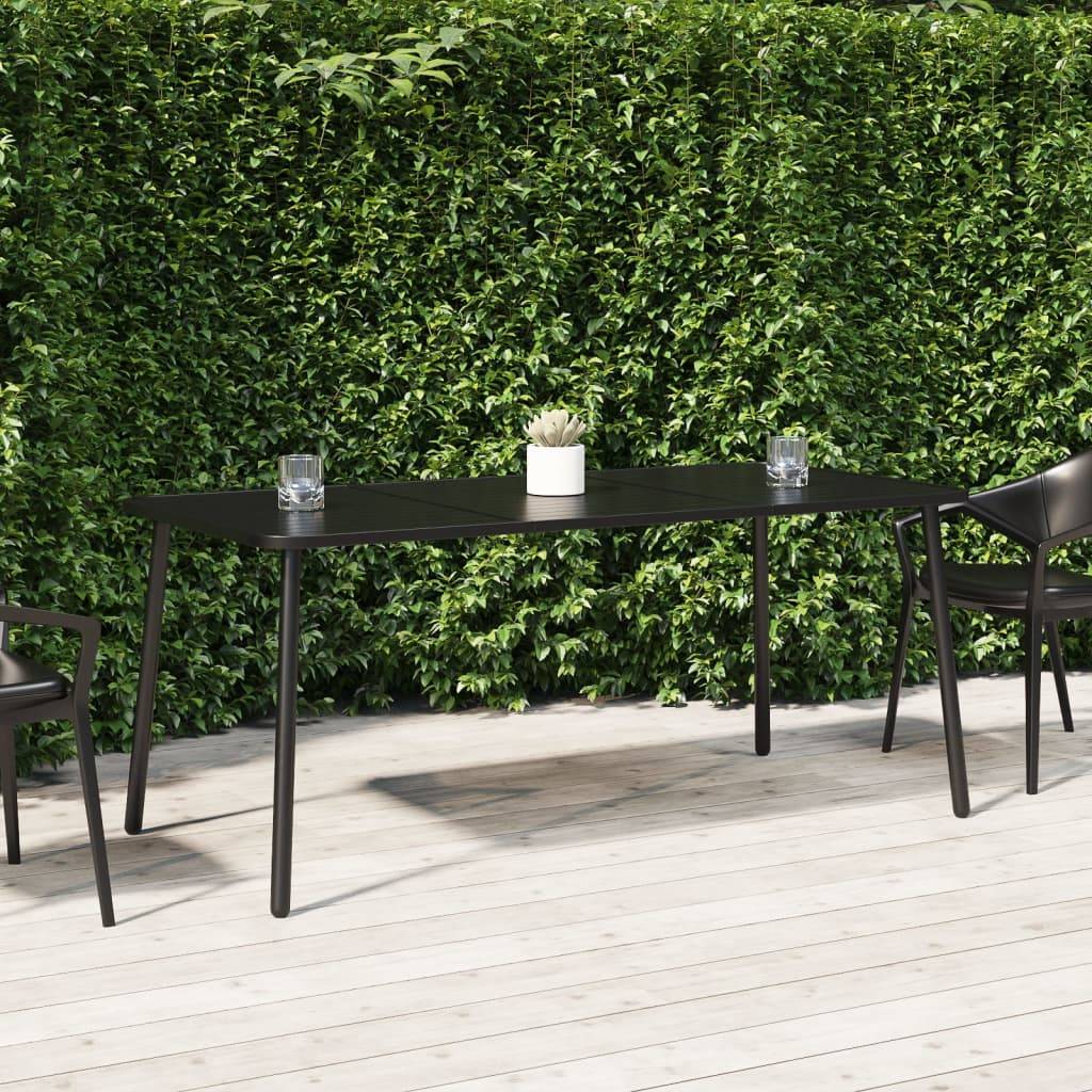 PANGIVO - Table de Jardin Anthracite 165 x 80 x 71 cm Acier - PANGIVO