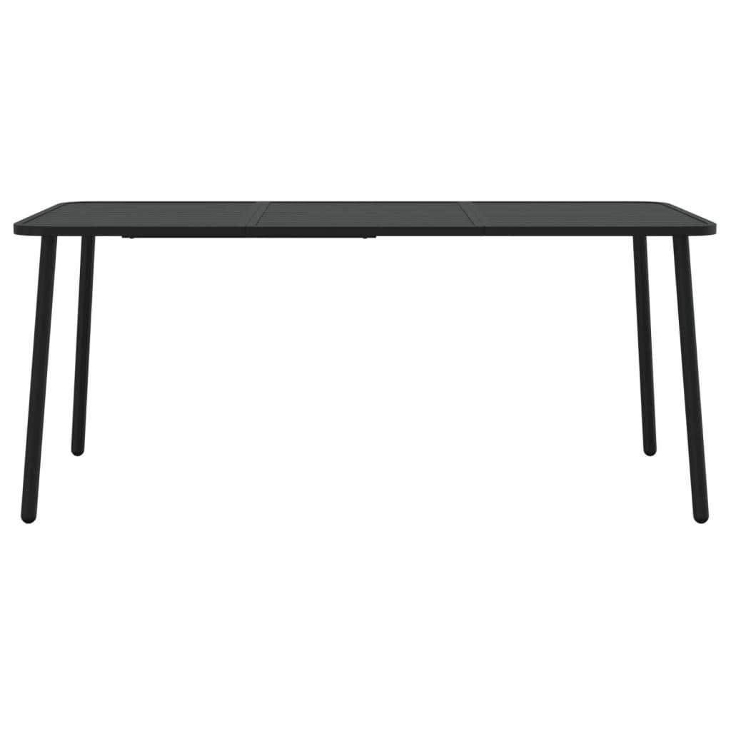 PANGIVO - Table de Jardin Anthracite 165 x 80 x 71 cm Acier - PANGIVO - Image 3