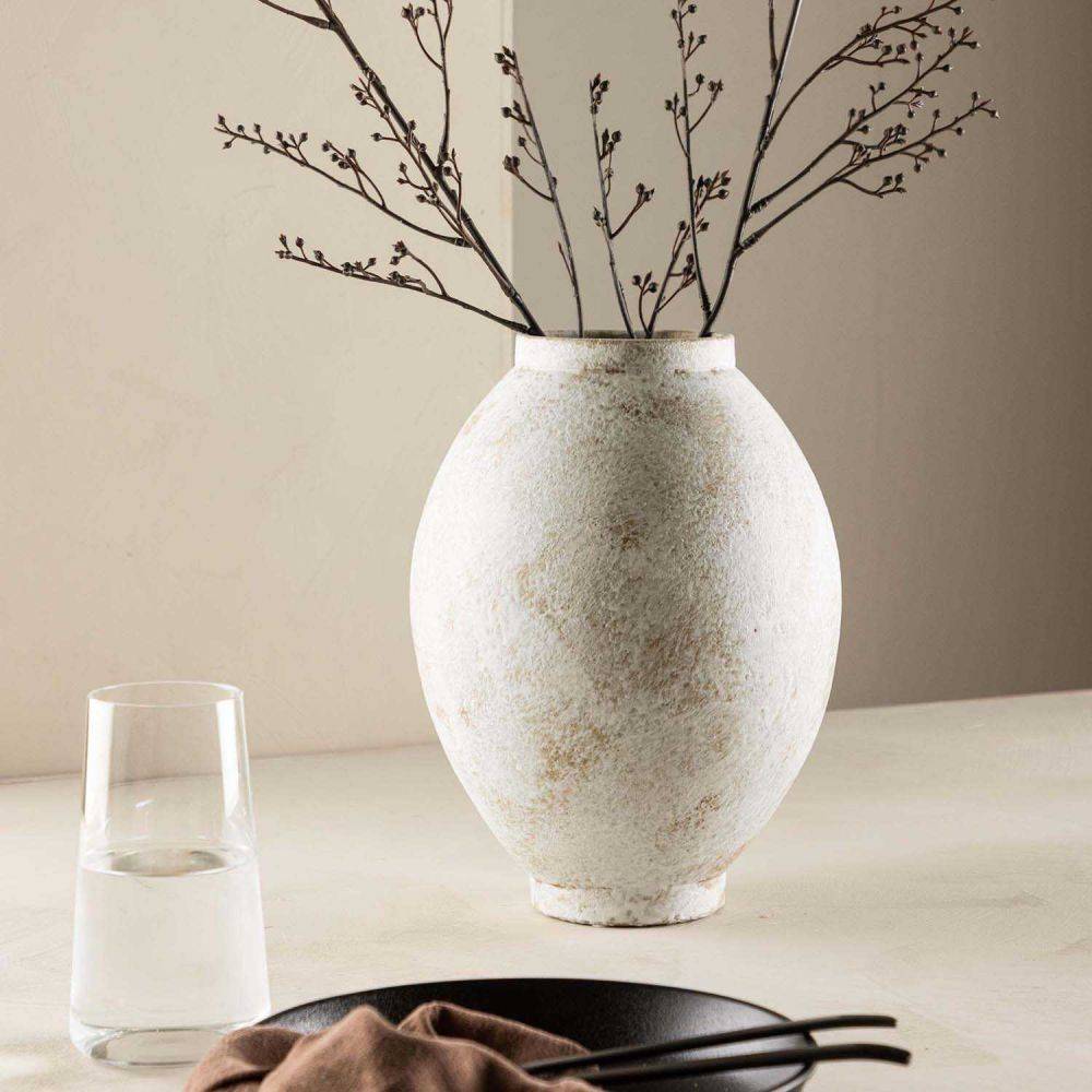Venture Home - Vase en grès Globe 8 x 18 x 22 cm - Imagen 2
