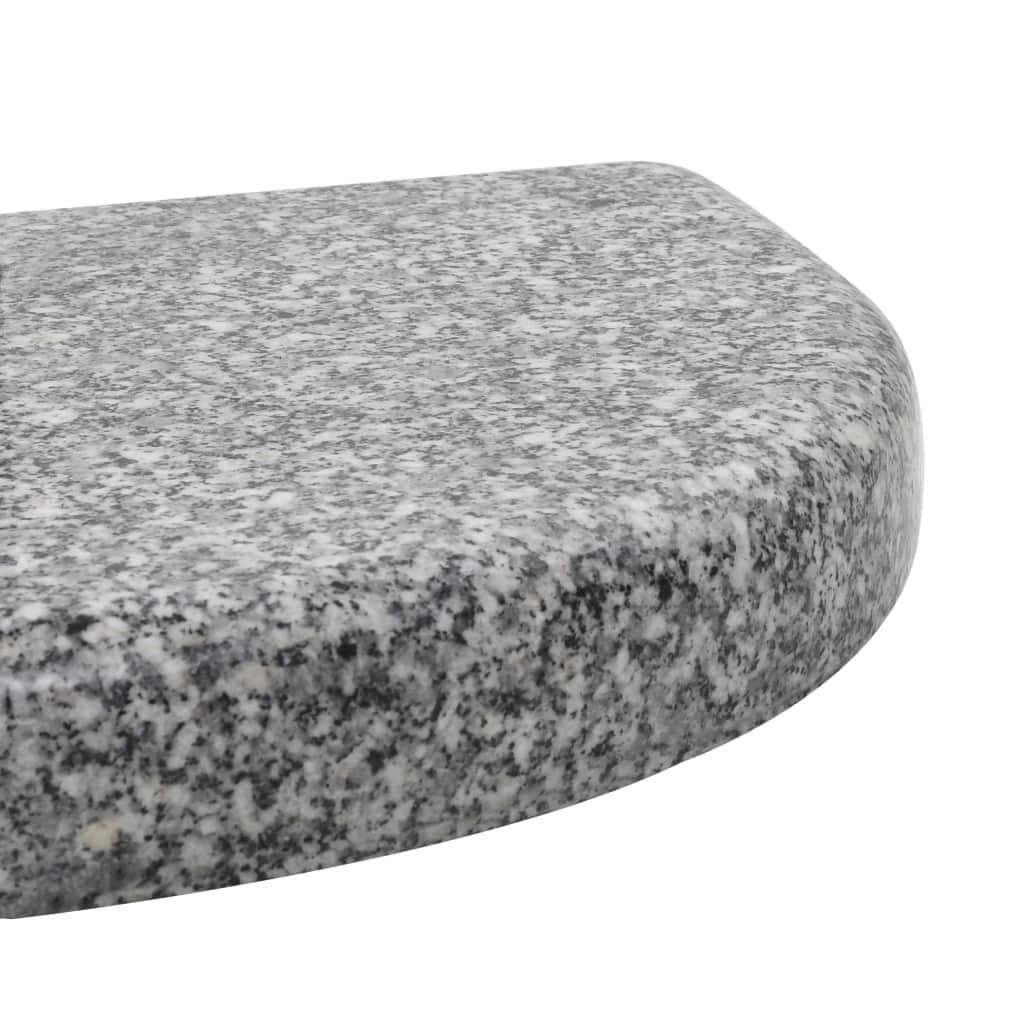 Helloshop26 - Pied base socle de parasol granite demi cercle 10 kg gris - Imagen 5