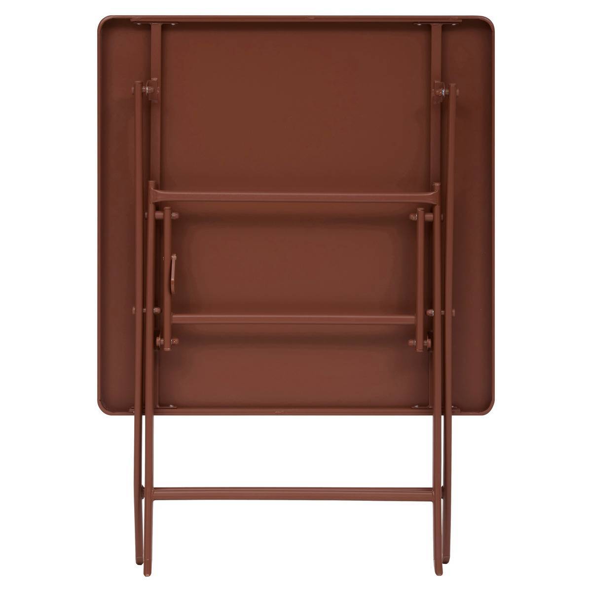 Hesperide - Table de jardin Greensboro 2 places pliable 70x70cm acajou Hespéride - Image 5
