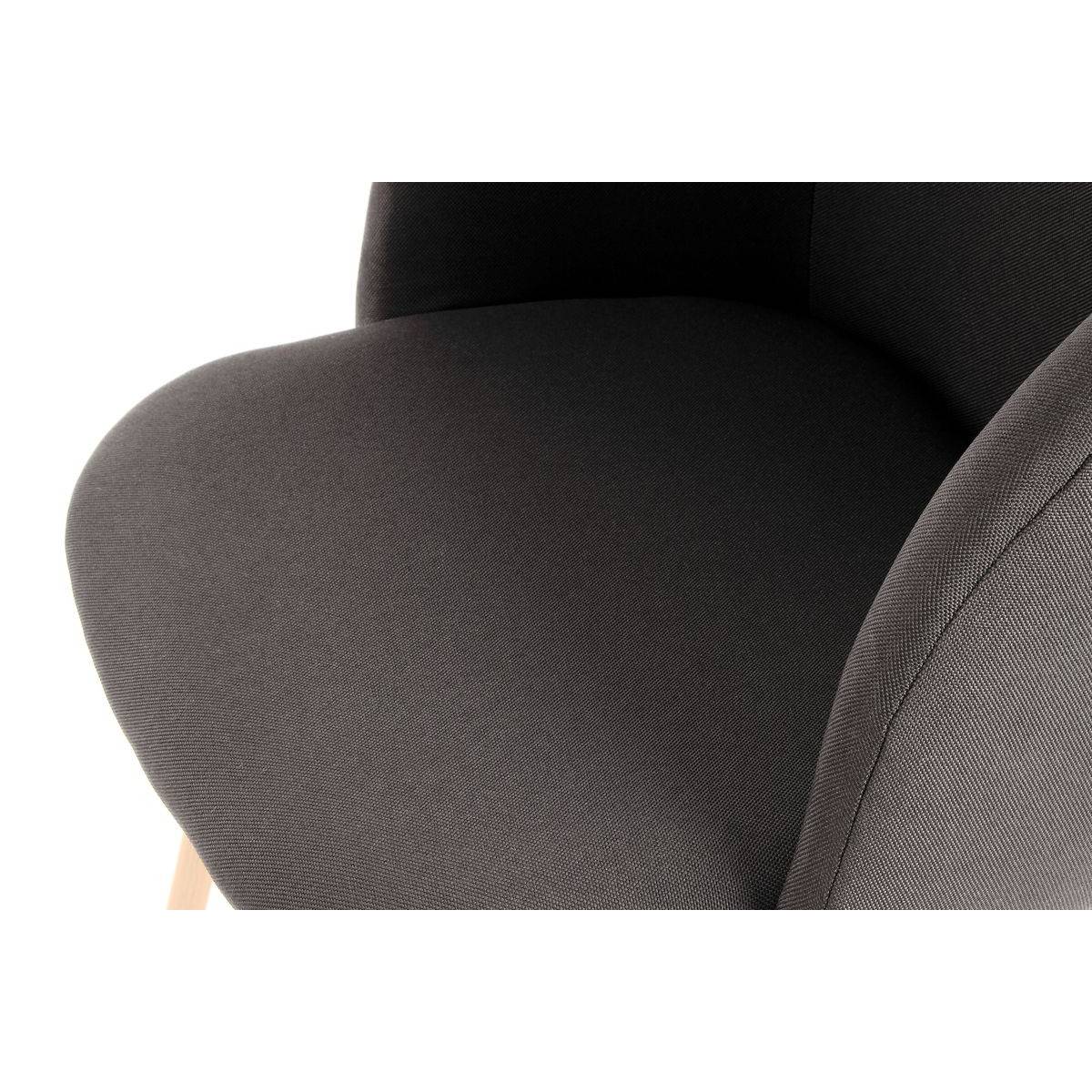 Lot de 2 Chaises Déco "Celina" 84 cm Noir - Image 4
