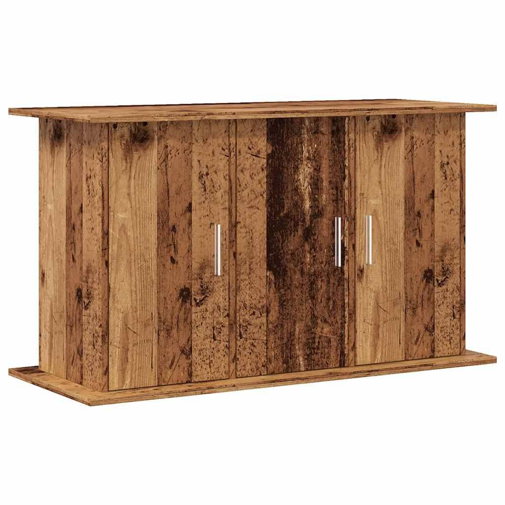 Meuble pour aquarium Bois d'Ingénierie pour Salon avec 6 Portes 101x41x58 cm Vieux Bois - ComfortXL Outdoor Living - Image 2