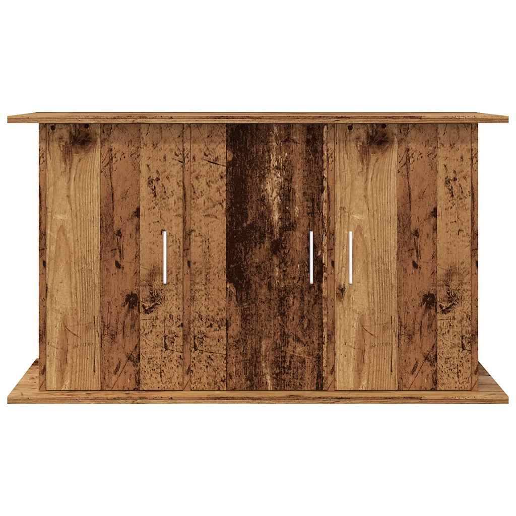 Meuble pour aquarium Bois d'Ingénierie pour Salon avec 6 Portes 101x41x58 cm Vieux Bois - ComfortXL Outdoor Living - Image 4