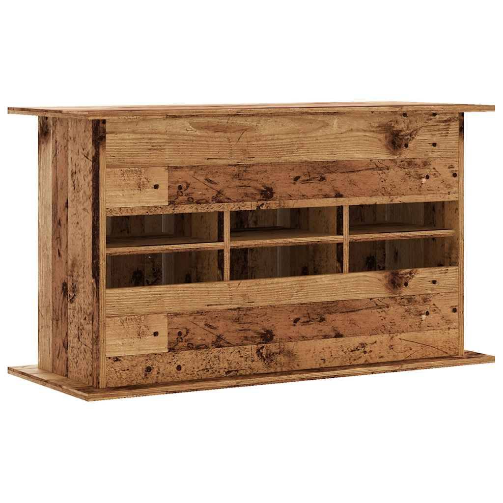 Meuble pour aquarium Bois d'Ingénierie pour Salon avec 6 Portes 101x41x58 cm Vieux Bois - ComfortXL Outdoor Living - Image 6