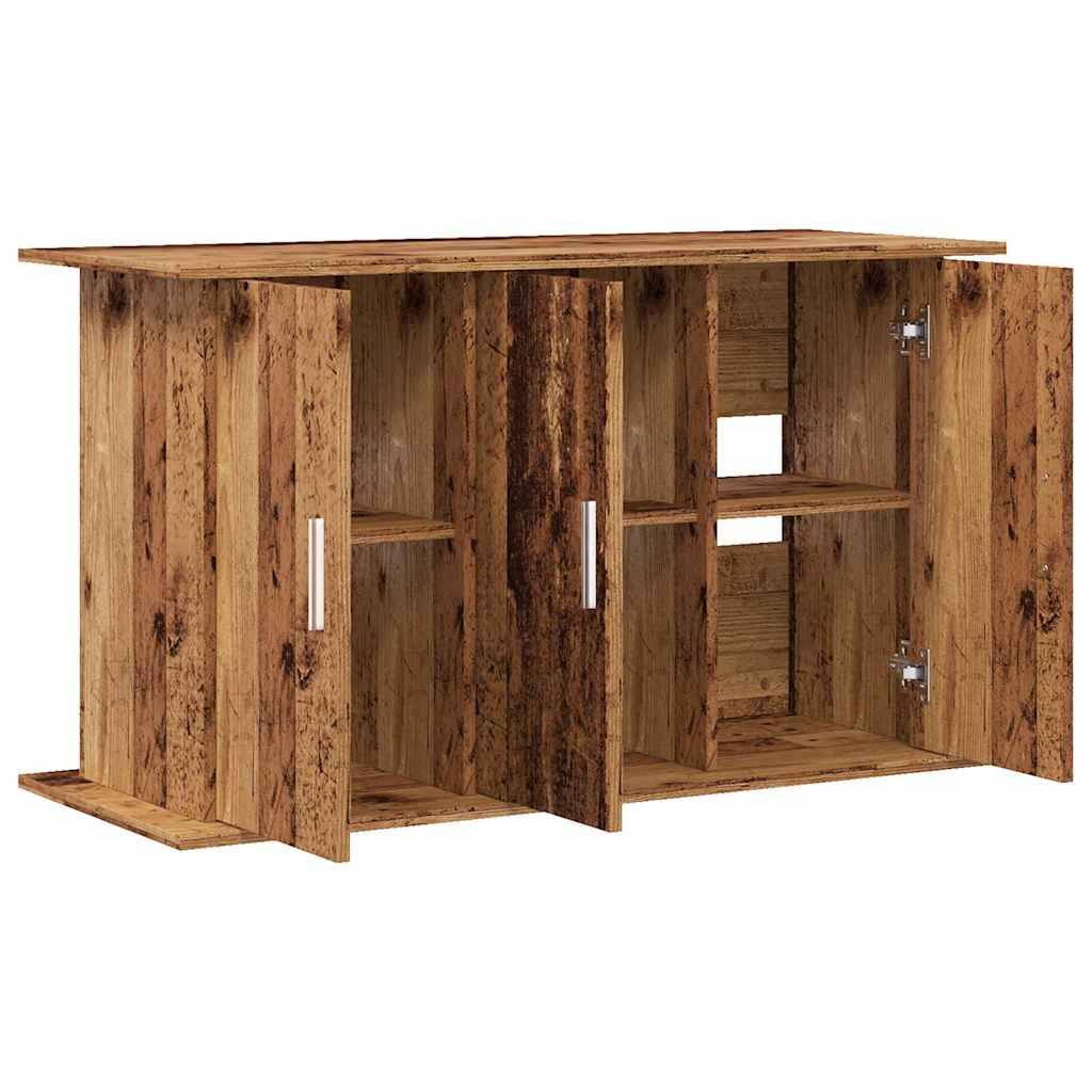 Meuble pour aquarium Bois d'Ingénierie pour Salon avec 6 Portes 101x41x58 cm Vieux Bois - ComfortXL Outdoor Living - Image 7