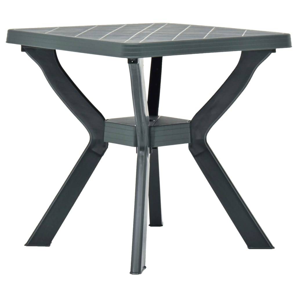 ComfortXL - Table de Bistrot Carrée 70x70 cm Vert Tilleul, en Plastique Durable pour Jardin ou Balcon – ComfortXL Outdoor Living - Image 3