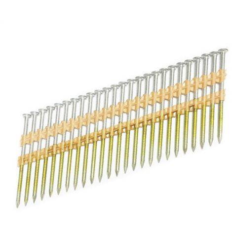 Norfix - 2000 Pointes en bande RH 65 x 2.8 mm 21° NORFIX NFX1106 galvanisée à chaud (zinc 50 µ) annelée Norfix - Imagen 2