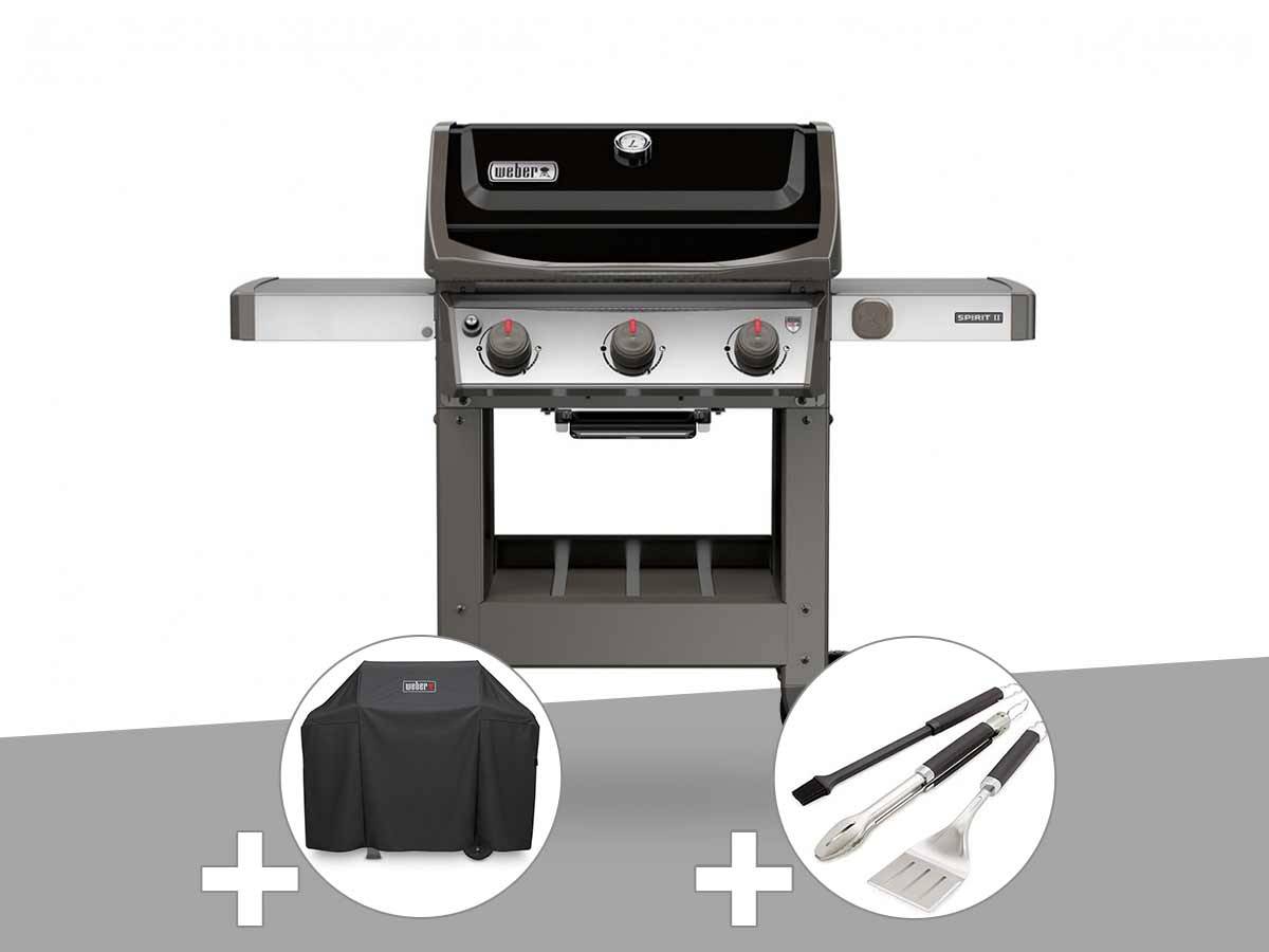 Weber - Barbecue gaz Weber Spirit II E-310 + plancha + Housse + Kit ustensiles 3 pièces Better - Imagen 1