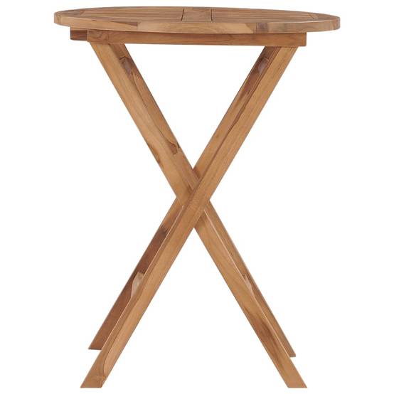Table pliable jardin bois de teck 60 x 75 cm - PANGIVO - Image 2