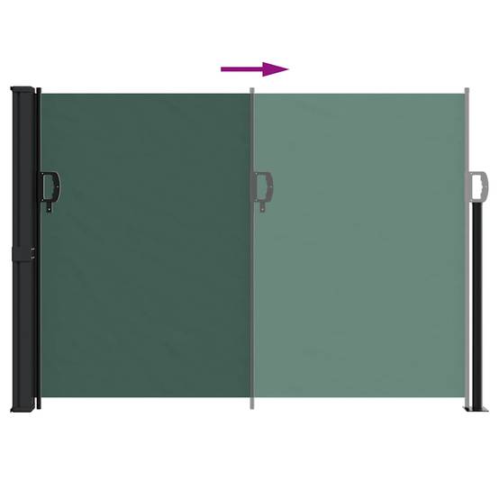 Store banne | Auvent latéral rétractable vert foncé 140x300 cm Maison Chic - Image 5