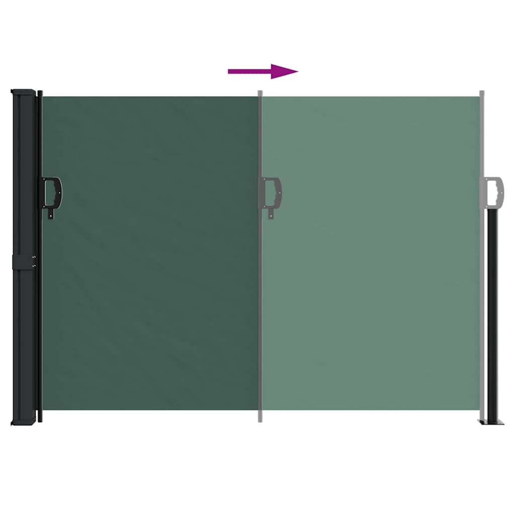 Store banne | Auvent latéral rétractable vert foncé 140x300 cm Maison Chic - Image 5