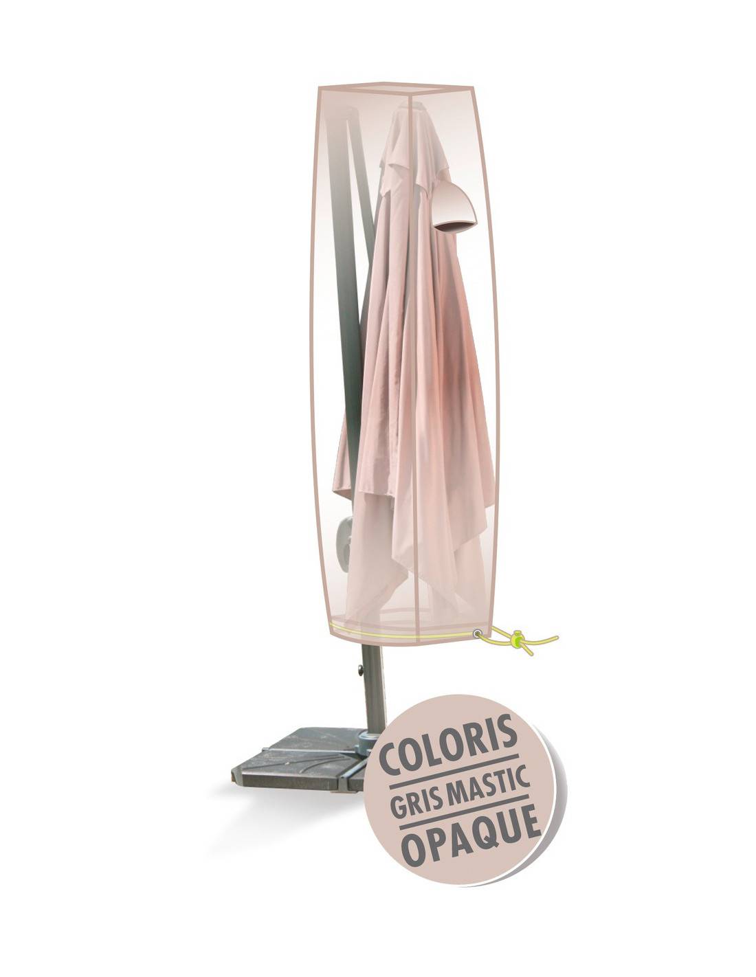 Housse De Protection De Mobilier De Jardin Parasol Déporté ø 0,45 X H  2,4