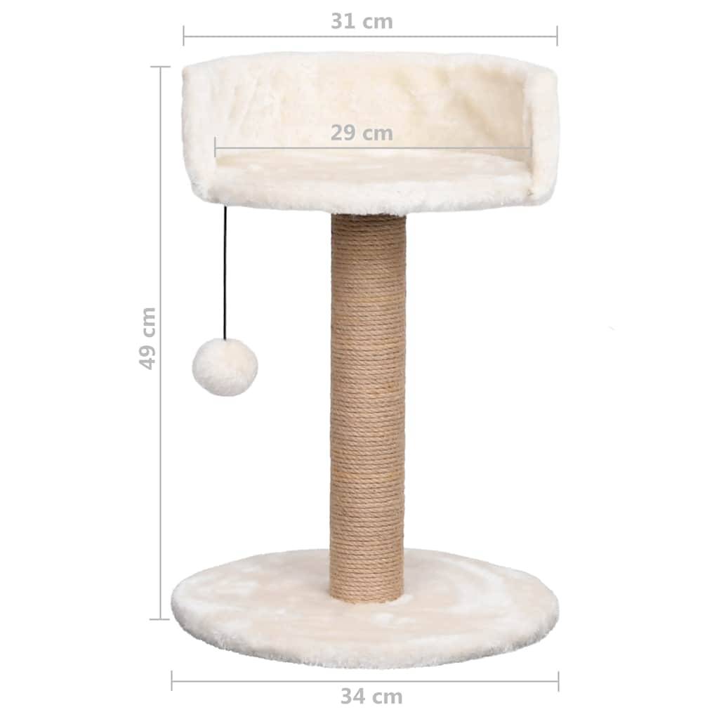 Arbre à chat herbiers marins beige 34 x 34 x 49 cm - PANGIVO - Image 8