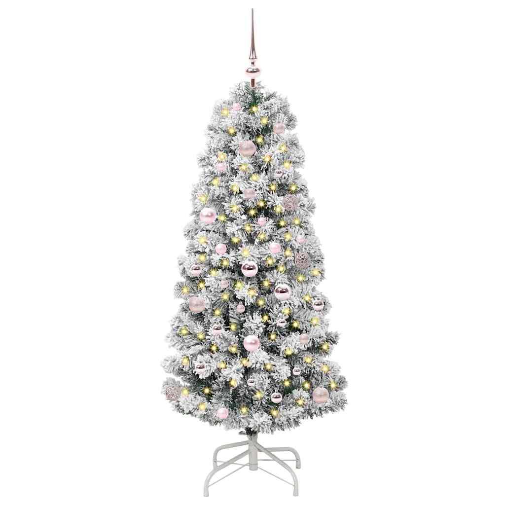 ComfortXL - Sapin Artificiel 150 cm Vert et Blanc, Lumineux avec LED et 61 Décorations Incluses – ComfortXL Outdoor Living - Image 2