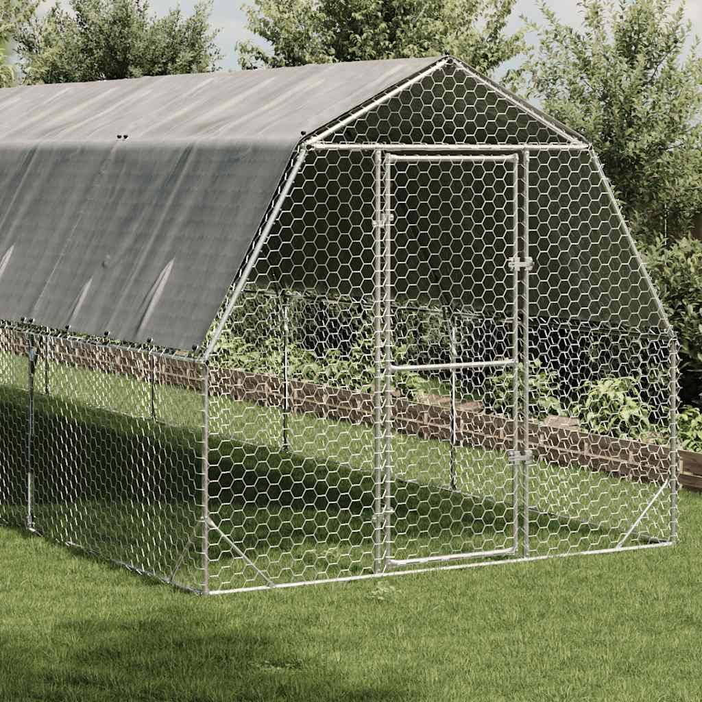 Vidaxl - Poulailler avec toit 2,5x6x2,25 m acier galvanisé vidaXL 3328522