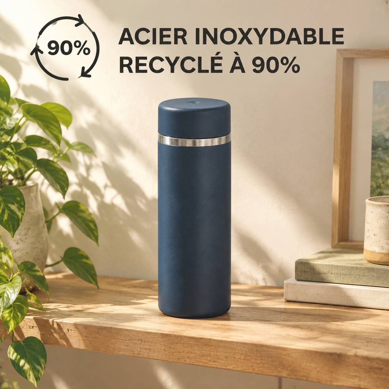 Théière Isotherme Inox Léopard Avec 2 Filtres 12h Chaud 24h Froid Réutilisable - Image 3