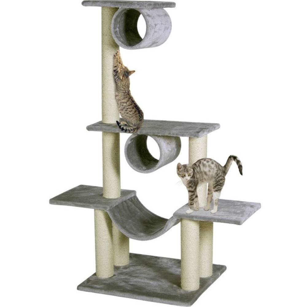 Arbre a chat Amédéo, couleur gris clair,  hauteur 140 cm, pour chat - Imagen 2