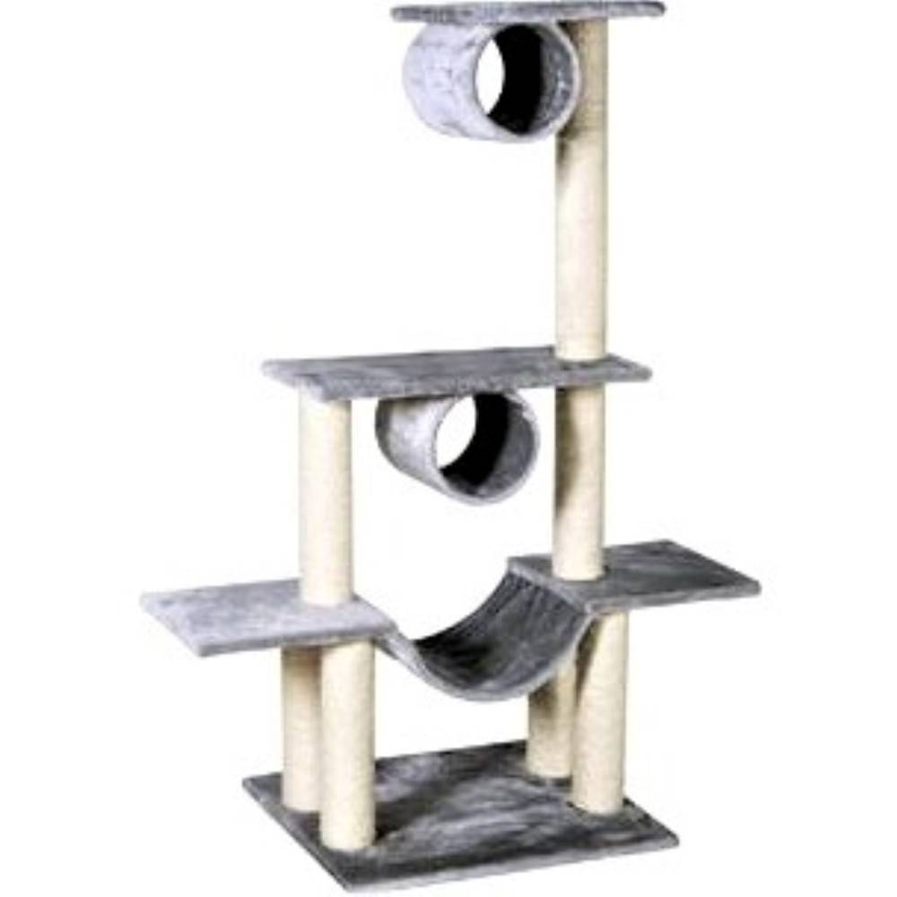 Arbre a chat Amédéo, couleur gris clair, hauteur 140 cm, pour chat - Image 1