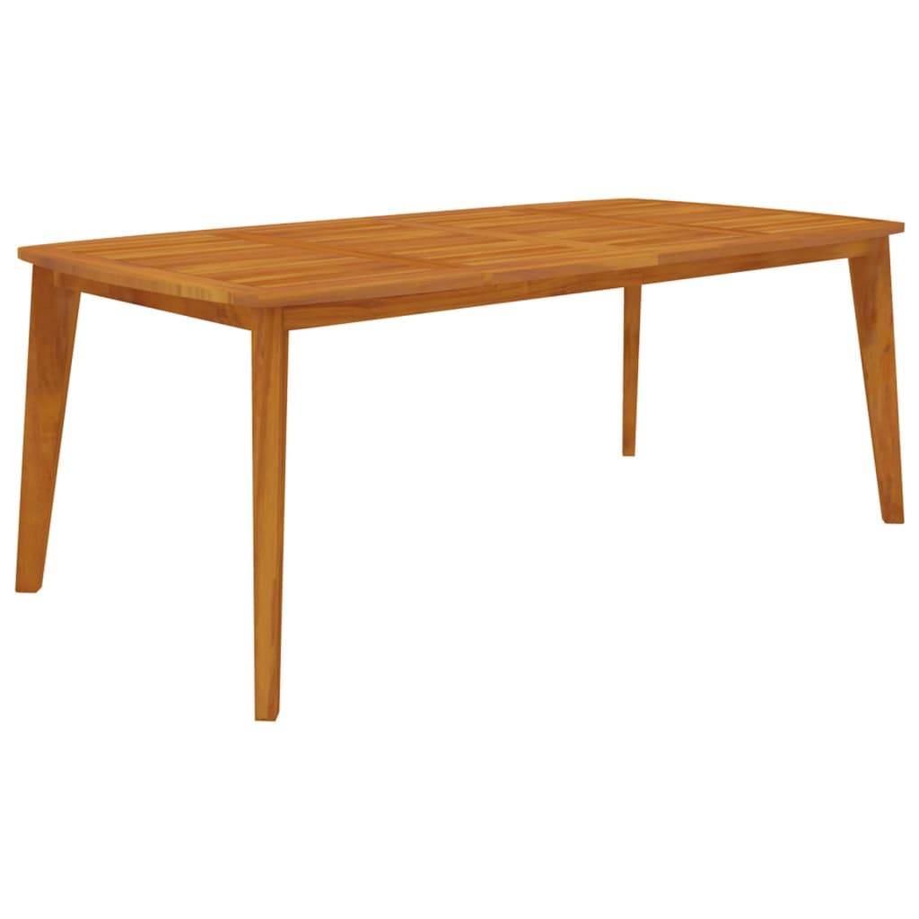 Table de jardin Bois d'acacia solide 200 x 100 x 75 cm - PANGIVO - Image 2