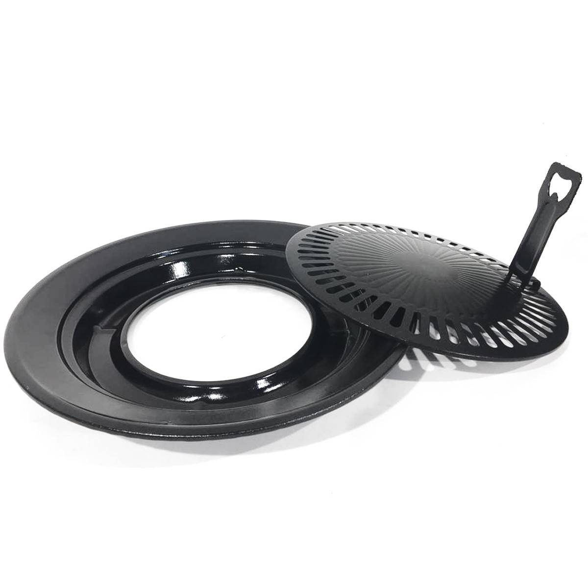 Barbecue gaz Grill 2en1 Réchaud gaz piézo 2200 W + 8 cartouches gaz butane KEMPER - Imagen 6
