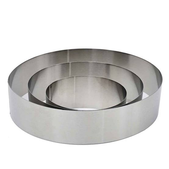 Lot de 3 Cadres à Pâtisserie "Ronds" 20cm Argent - Image 2